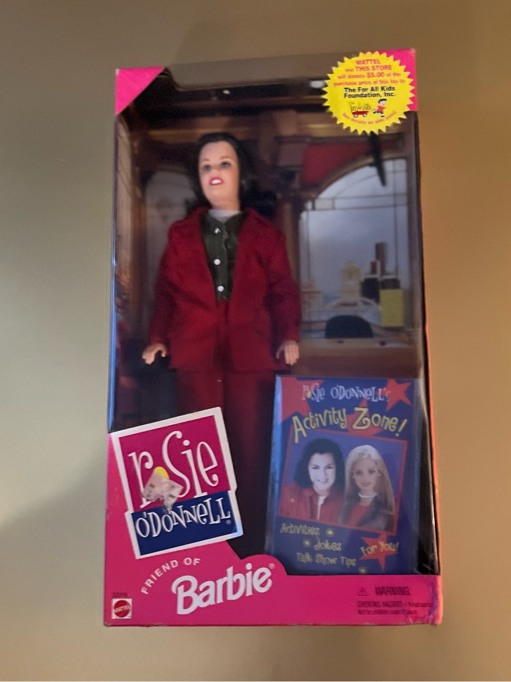 Vintage 1999 Mattel Rosie O’Donnell Friend of Barbie Doll #22016 NIB